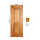 Folha De Porta 210x80cm Tauari Basalto Mapaf Marrom-claro