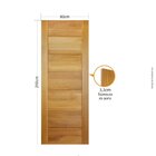 Folha De Porta 210x80cm Tauari Bbb Mapaf Marrom Claro