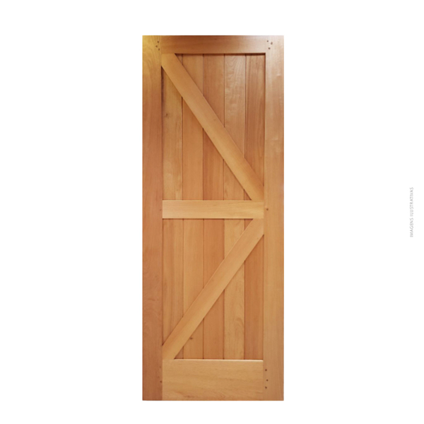 Folha de porta 210x80cm Tauari Celeiro Mapaf