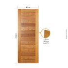 Folha De Porta 210x80cm Tauari Italia Mapaf Marrom-claro