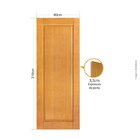 Folha De Porta 210x80cm Tauari Segovia Mapaf Marrom-claro