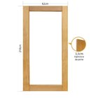 Folha De Porta 210x82 Cm Tauari Panoramica Sem Vidro Mapaf Ma