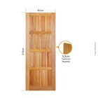 Folha De Porta 210x82cm Tauari Pp16 Mapaf Marrom-claro