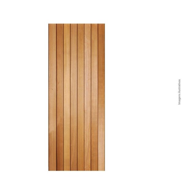 Folha De Porta 210x90 Cm Tauari Mexicana Mapaf Marrom-claro