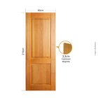 Folha De Porta 210x90 Cm Tauari Zoan Mapaf Marrom-claro