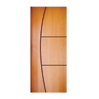 Folha De Porta 210x90cm Hdf Frisada Modelo 193 Mapaf Marrom C