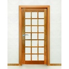 Folha De Porta 210x90cm Tauari Ad Vidros Mapaf Marrom-claro