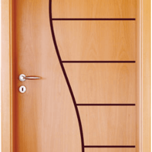 Folha de porta 210x90cm Tauari HDF Frisada Mapaf (modelo 33)