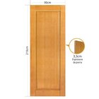 Folha De Porta 210x90cm Tauari Segovia Mapaf Marrom-claro