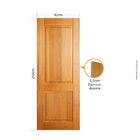 Folha De Porta 210x92 Cm Tauari Zoan Mapaf Marrom-claro