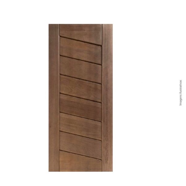 Folha De Porta 210x92cm Tauari  Diagonal Mapaf Marrom
