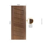 Folha De Porta 210x92cm Tauari  Diagonal Mapaf Marrom