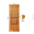 Folha De Porta 210x92cm Tauari Pv12 Mapaf Marrom-claro