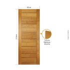 Folha De Porta 210x92cm Tauari Roma Mapaf Marrom Claro