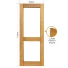Folha De Porta 210x92cm Tauari Zurique Sem Vidro Mapaf Marrom