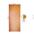 Folha De Porta 210x92cm Verniz Lisa Semi Solida Mapaf Marrom