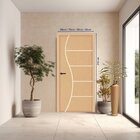 Folha De Porta   Frisada 210x60x3,5 Gitale Portas Crua