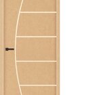 Folha De Porta   Frisada 210x60x3,5 Gitale Portas Natural