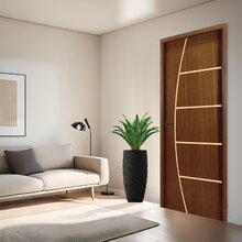 Folha De Porta   Frisada  210x90x3,5 Gitale Portas Carvalho É