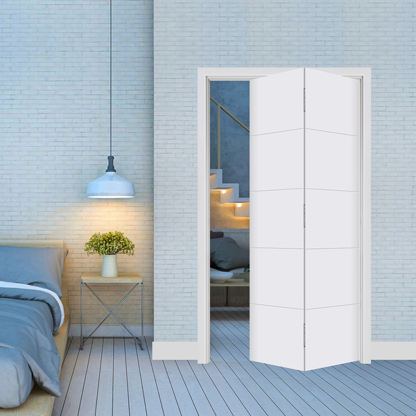 Folha de Porta Camarão Lucerna UV de Madeira Decorada Pintura UV Branco 2,10x0,60m Artens