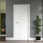 Folha de Porta de Giro Lucerna UV de Madeira Decorada Pintura UV Branco 2,10x0,60m Artens