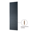 Folha de Porta de Giro Lucerna Lacca Madeira Preto Fosco 2,10x0,72m Artens