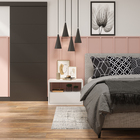 Folha de Porta de Giro Lucerna Lacca Madeira Laca Preto Fosco 2,10x0,90m Artens