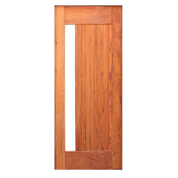 Folha de Porta de Giro Decorada Madeira Maciça Angelim 2,10x0,90m Modelo Ártemis Galon