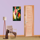 Folha de Porta de Giro Decorada Ripada 899 Madeira Maciça Cedro Natural 2,10x0,80m Galon