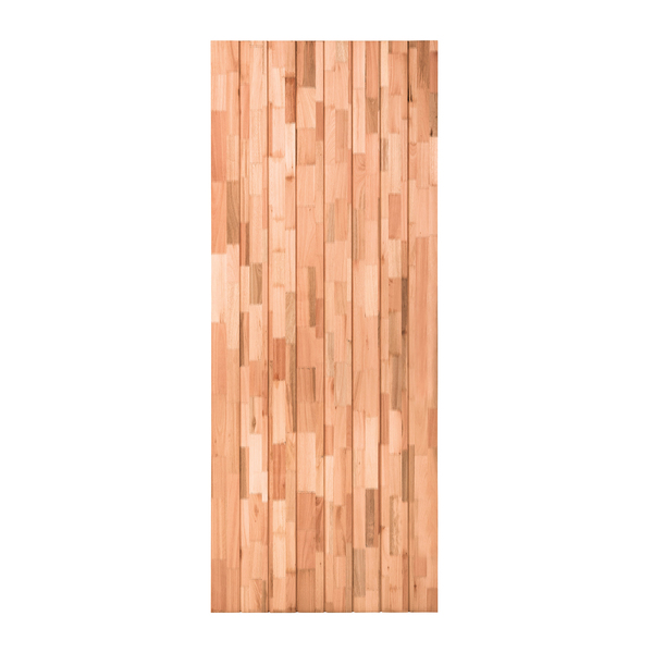 Folha de Porta de Giro Decorada Madeira Maciça Natural 2,10x0,80m Cruzeiro