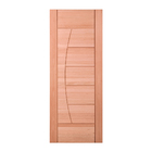 Folha de Porta de Giro Decorada Madeira Maciça Natural 2,10x0,80m Cruzeiro