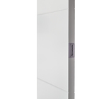 Folha de Porta de Giro Decorada Madeira Colméia Pintura Laca Branco 2,10x0,80m Artens