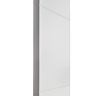 Folha de Porta de Giro Decorada Madeira Colméia Pintura Laca Branco 2,10x0,82m Artens