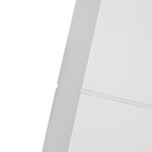 Folha de Porta de Giro Decorada Madeira Colméia Pintura Laca Branco 2,10x0,82m Artens