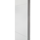 Folha de Porta de Giro Decorada Madeira Colméia Pintura Laca Branco 2,10x0,92m Artens