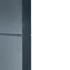 Folha de Porta de Giro Decorada Madeira Laca Pu Preto Fosco Modelo Friso Slim 2,10x0,82m Artens