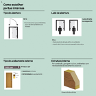 Folha de Porta de Giro de Madeira Sarrafeada Decorada Pintura UV Curupixá 2,10x0,60m Pinhal Portas