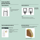 Folha de Porta de Giro de Madeira Sólida Decorada Laca e MDF Branco Modelo Flat 2,10x0,82m Frameport