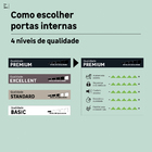 Folha de Porta de Giro de Madeira Sólida Decorada Laca e MDF Branco Modelo Flat 2,10x0,92m Frameport