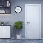 Folha de Porta de Giro de Madeira Sarrafeada Lisa Laca Branco Modelo Laca Pu 2,10x0,62m Ipumirim