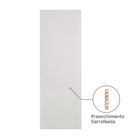 Folha de Porta de Giro de Madeira Sarrafeada Lisa Pintura UV Branco 2,10x0,82m Pinhal Portas