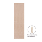 Folha de Porta de Giro de Madeira Sarrafeada Lisa Lâmina Crua Curupixá 2,10x0,90m JB Paes