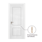 Folha de Porta de Giro Genebra Madeira Sarrafeada Decorada Laca Branco 2,10x0,92m Ipumirim