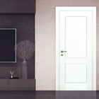 Folha de Porta de Giro de Madeira Sarrafeada Decorada Laca Branco Modelo Laca Pu 2,10x0,92m Ipumirim