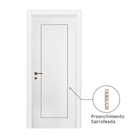 Folha de Porta de Giro Lugano Madeira Sarrafeada Decorada Laca Branco 2,10x0,92m Ipumirim