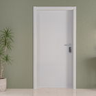 Folha de Porta de Giro Zurique Madeira Sarrafeada Decorada Laca Branco 2,10x0,62m Ipumirim