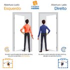 Folha De Porta De Madeira 210x62cm Cristal Primer Uniportas B