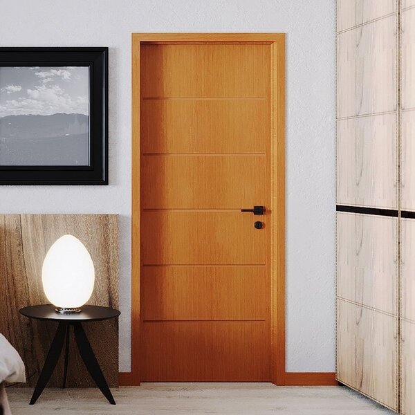 Folha De Porta De Madeira 210x70cm Espessura 3,5cm Mso Eucapl