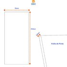 Folha De Porta De Madeira 210x70x3,5cm Duraplac Mogno