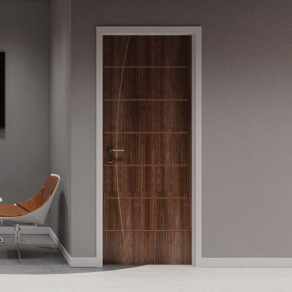 Folha De Porta De Madeira 210x80cm Espessura 3,5cm Mso Eucapl